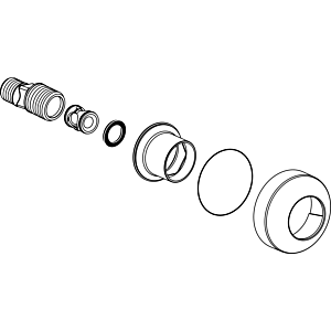Ideal Standard S-Anschluß, 2 Stck., mit Rosetten, B960647AA Chrom