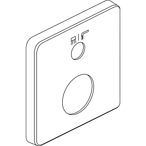 Ideal Standard , therm., A962483AA avec interrupteur, boîte facile, chrome