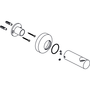 Ideal Standard mounting f. Shower rail, F960928AA chrome