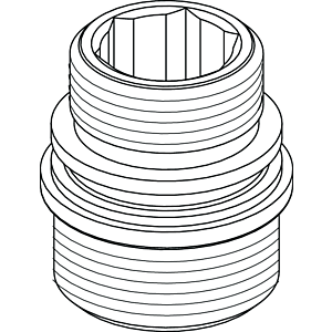 Ideal Standard Nippel G1/2-M18X1.5 Set, Chrom B960280AA