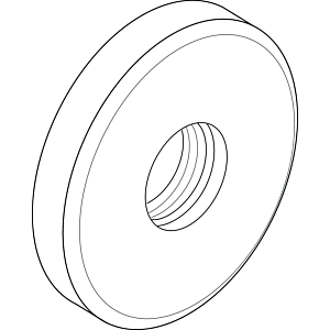 rosace Ideal Standard pour Ideal Standard murale pour lavabo, chrome F960967AA