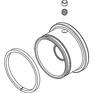 bouton de tirage Ideal Standard cpl. BAIN MELANGE, chromé A962048AA