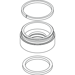 Ideal Standard Rosette MELANGE 3L WT, kpl., Chrom A962054AA