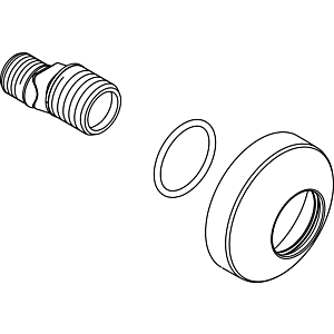 Ideal Standard S-connector, 2000 pair MELANGE, cpl., A962076AA chrome