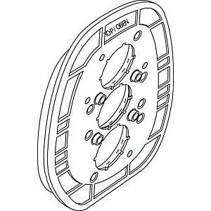 Ideal Standard Rosettenhalter Zst., Z-TH. A963448NU
