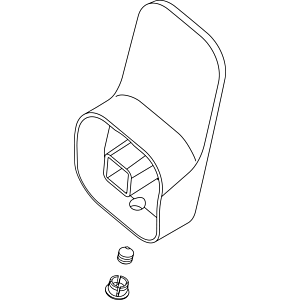 Ideal Standard poignée TONIC II, 28er, avec logo ISI, A860894AA chromé
