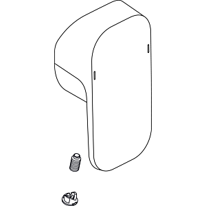 Ideal Standard poignée TONIC II, 47er, avec logo ISI, A860896AA chromé