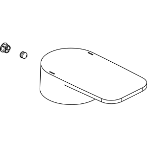 Ideal Standard Griff TONIC II, mit Logo, Chrom A860917AA