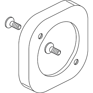 Ideal Standard rose with screw, chrome A860927AA