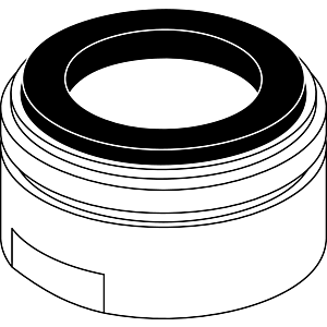 Ideal Standard nozzle, 2000 , M24X1-C-, A961132AA chrome