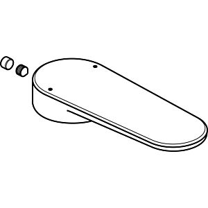 Ensemble de bagues D28 pour poignée Ideal Standard Cerafine Nuovo B961923AA, chromé