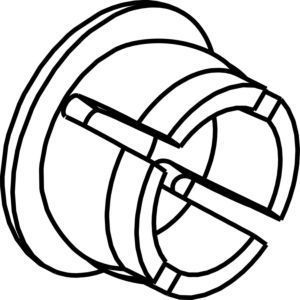 Ideal Standrad Griffstopfen chrom für Griffhebel