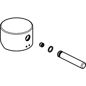 Ideal Standard Griffhebel MARA, D35, kpl., B960707AA Logo ISI, Chrom
