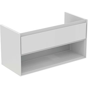 Ideal Standard Connect Air Waschtischunterschrank E0828B2, weiss glänzend/weiss matt, 1 Auszug