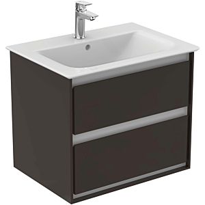 Ideal Standard Connect Air Waschtischunterschrank E0818VY, braun matt/weiss matt, 2 Auszüge