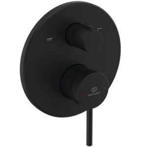 Kit d&#39;installation Ideal Standard Ceraline Nuovo A8568XG pour robinet de salle de bain encastré, noir soie