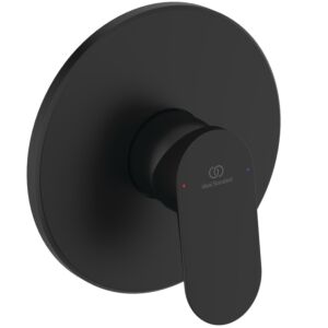 Kit de finition Ideal Standard CERALIFE O A8709XG pour robinetterie de douche encastrée, noir soie