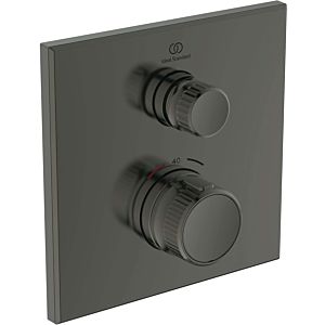 Ideal Standard CeraTherm Navigo Brausethermostat A7301A5 eckig, Fertigmontageset, magnetic grey, Unterputz