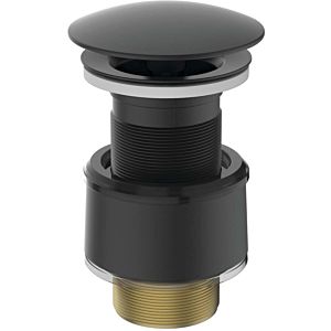 Vanne d&#39;axe Ideal Standard J3291XG Chapeau Laiton chromé, noir soie, non refermable