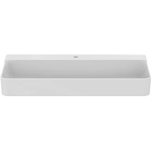 Ideal Standard Vasque Conca T3800MA avec trou pour robinetterie, sans trop-plein, 1000 x 450 x 145 mm, blanc Ideal Plus