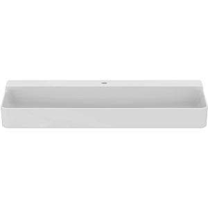Ideal Standard Vasque Conca T3806MA avec trou pour robinetterie, sans trop-plein, 1200 x 450 x 145 mm, blanc Ideal Plus