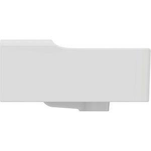 Ideal Standard Conca Lave-mains T387701 400x350mm, avec trop-plein, sol, sans trou robinetterie, blanc
