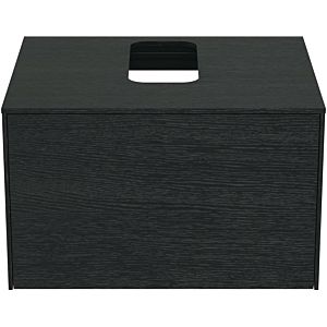 Ideal Standard vasque Conca T3928Y4 avec découpe, coulissant 2000 , 60x50,5x37 cm, centre, placage chêne flammé