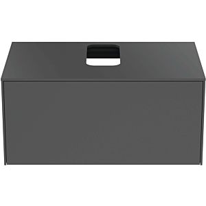 Ideal Standard vasque Conca T3929Y2 avec découpe, coulissant 2000 , 80x50,5x37 cm, centre, laqué anthracite mat