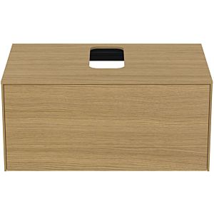 Ideal Standard vasque Conca T3929Y6 avec découpe, coulissant 2000 , 80x50,5x37 cm, centre, placage Eiche hell