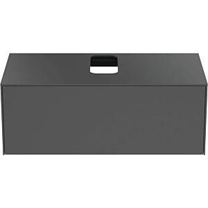 Ideal Standard vasque Conca T3930Y2 avec découpe, coulissant 2000 , 100x50,5x37 cm, centre, laqué anthracite mat