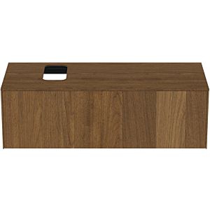 Ideal Standard vasque Conca T3932Y5 avec découpe, coulissant 2000 , 120x50,5x37 cm, droite / gauche, placage noyer foncé