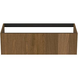 Ideal Standard Conca Waschtisch-Unterschrank T3933Y5 ohne Waschtisch-Platte, 1 Auszug, 120x50,5x36 cm, Walnuss dunkel Furnier