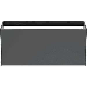 Ideal Standard Conca Waschtisch-Unterschrank T3939Y2 ohne Waschtisch-Platte, 1 Auszug, 120 x 37 x 54 cm, Anthrazit matt lackiert
