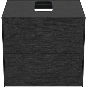 Ideal Standard Conca vanity unit T3940Y4 with cut-out, 2 pull-outs, 60x50.5x55 cm, center, oak flamed veneer