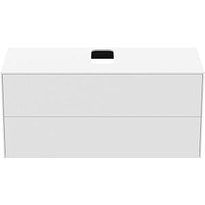Ideal Standard vasque Conca T3943Y1 avec découpe, 2 tiroirs, 120x50,5x55 cm, centre, laqué blanc mat
