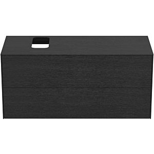 Ideal Standard Conca vanity unit T3944Y4 with cut-out, 2 pull-outs, 120x50.5x55 cm, right / left, flamed oak veneer