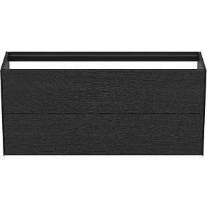 Ideal Standard Conca vanity unit T3951Y4 120x37x54cm, without vanity top, 2 pull-outs, flamed oak veneer