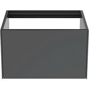 Ideal Standard vasque Conca T3982Y2 sans plan vasque, 2000 coulissant, 60x50,5x36 cm, laqué anthracite mat