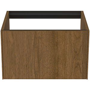 Ideal Standard Conca Waschtisch-Unterschrank T3982Y5 ohne Waschtisch-Platte, 1 Auszug, 60x50,5x36 cm, Walnuss dunkel Furnier