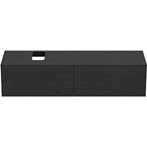 Ideal Standard vasque Conca T3983Y4 avec découpe, 2 tiroirs, 160x50,5x37 cm, plaqué chêne flammé