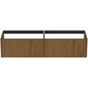 Ideal Standard Conca vanity unit T3984Y5 without vanity top, 2 pull-outs, 160x 50.5x36 cm, dark walnut veneer