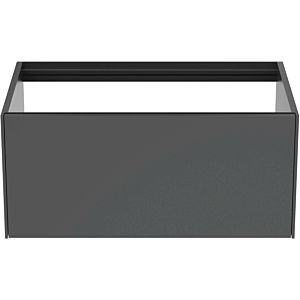 Ideal Standard vasque Conca T3985Y2 sans plan vasque, 2000 coulissant, 80x50,5x36 cm, laqué anthracite mat
