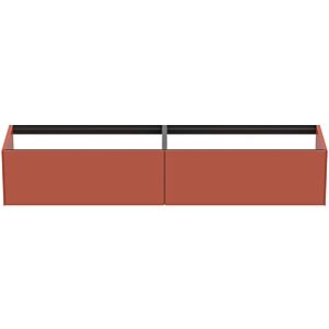 Ideal Standard Conca Waschtisch-Unterschrank T3987Y3 ohne Waschtisch-Platte, 2 Auszüge, 200x50,5x36 cm, Sunset matt lackiert
