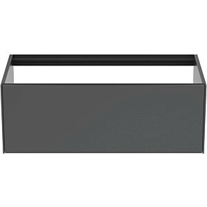 Ideal Standard vasque Conca T3988Y2 sans plan vasque, 2000 coulissant, 100x50,5x36 cm, laqué anthracite mat