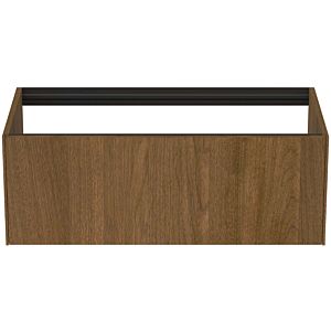 Ideal Standard Conca Waschtisch-Unterschrank T3988Y5 ohne Waschtisch-Platte, 1 Auszug, 100x50,5x36 cm, Walnuss dunkel Furnier