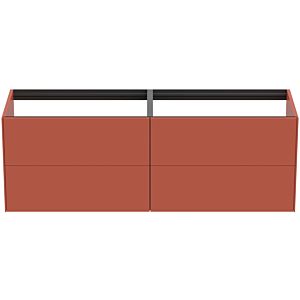 Ideal Standard Conca vanity unit T3990Y3 without vanity top, 4 pull-outs, 160x50.5x54 cm, Sunset matt lacquered