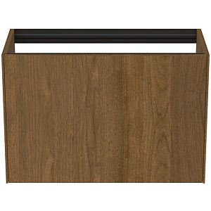 Ideal Standard Conca Waschtisch-Unterschrank T3994Y5 ohne Waschtisch-Platte, 1 Auszug, 80 x 37 x 54 cm, Walnuss dunkel Furnier