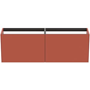 Ideal Standard vasque Conca T3996Y3 sans plan vasque, 2 tiroirs, 160 x 37 x 54 cm, laqué mat Sunset