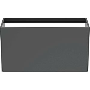 Ideal Standard Conca Waschtisch-Unterschrank T3997Y2 ohne Waschtisch-Platte, 1 Auszug, 100 x 37 x 54 cm, Anthrazit matt lackiert