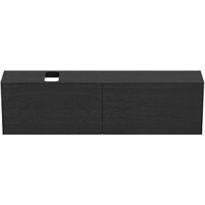 Ideal Standard vasque Conca T3998Y4 avec découpe, 2 tiroirs, 200 x 37 x 55 cm, plaqué chêne flammé